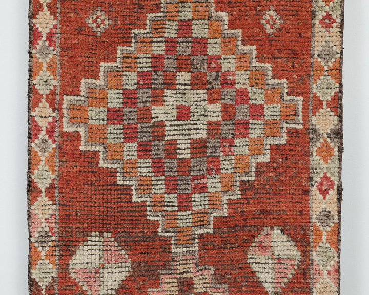 Multicolor Turkish Oushak Rug 2'11" x 11'6" Hand-Knotted | No. VR18299