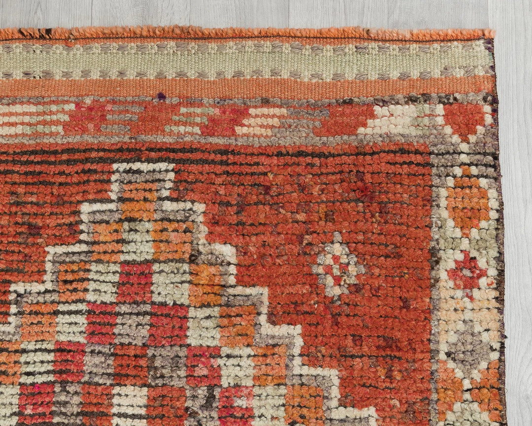 Multicolor Turkish Oushak Rug 2'11" x 11'6" Hand-Knotted | No. VR18299