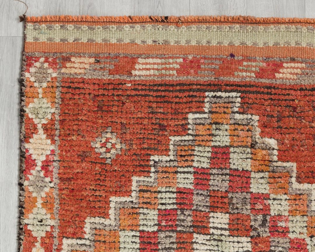 Multicolor Turkish Oushak Rug 2'11" x 11'6" Hand-Knotted | No. VR18299