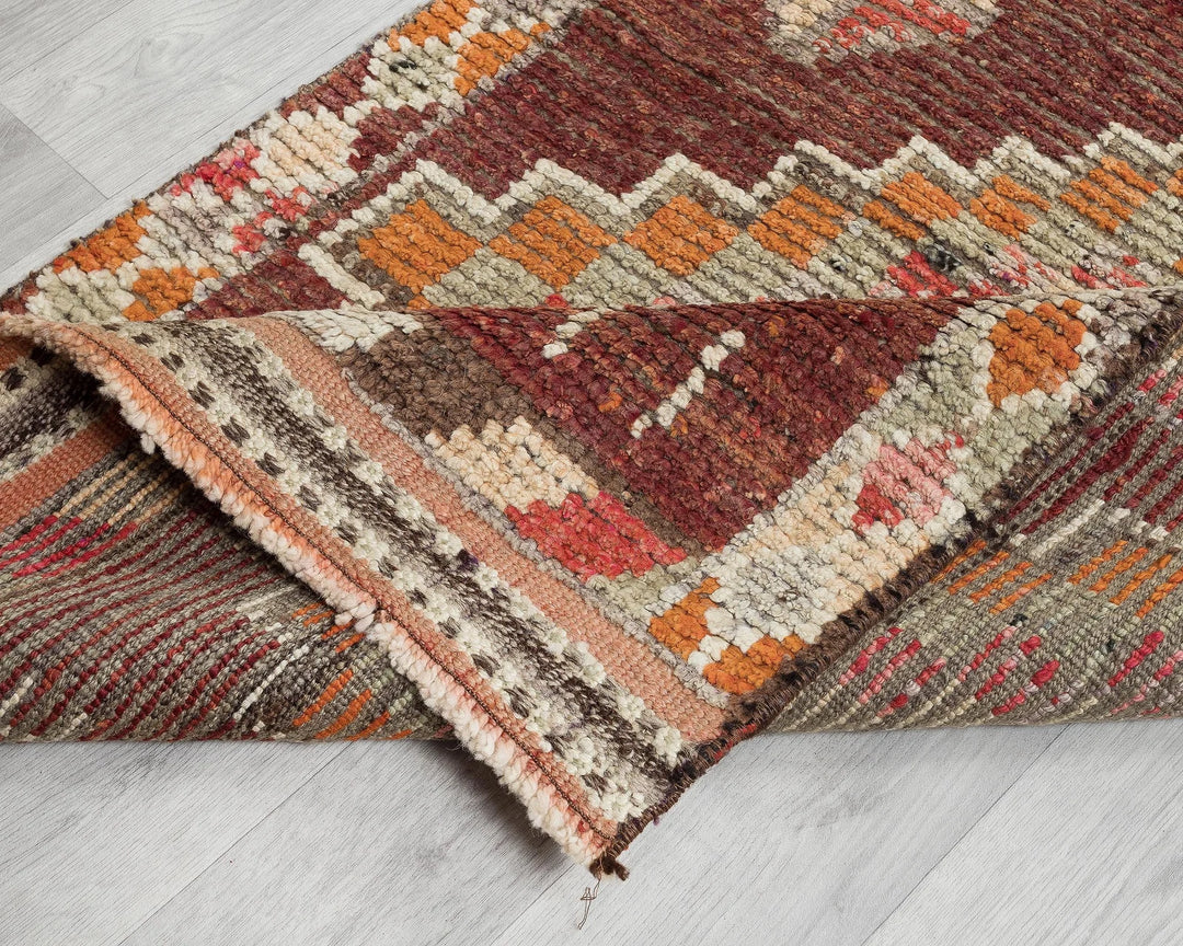 Multicolor Turkish Oushak Rug 2'11" x 11'6" Hand-Knotted | No. VR18299