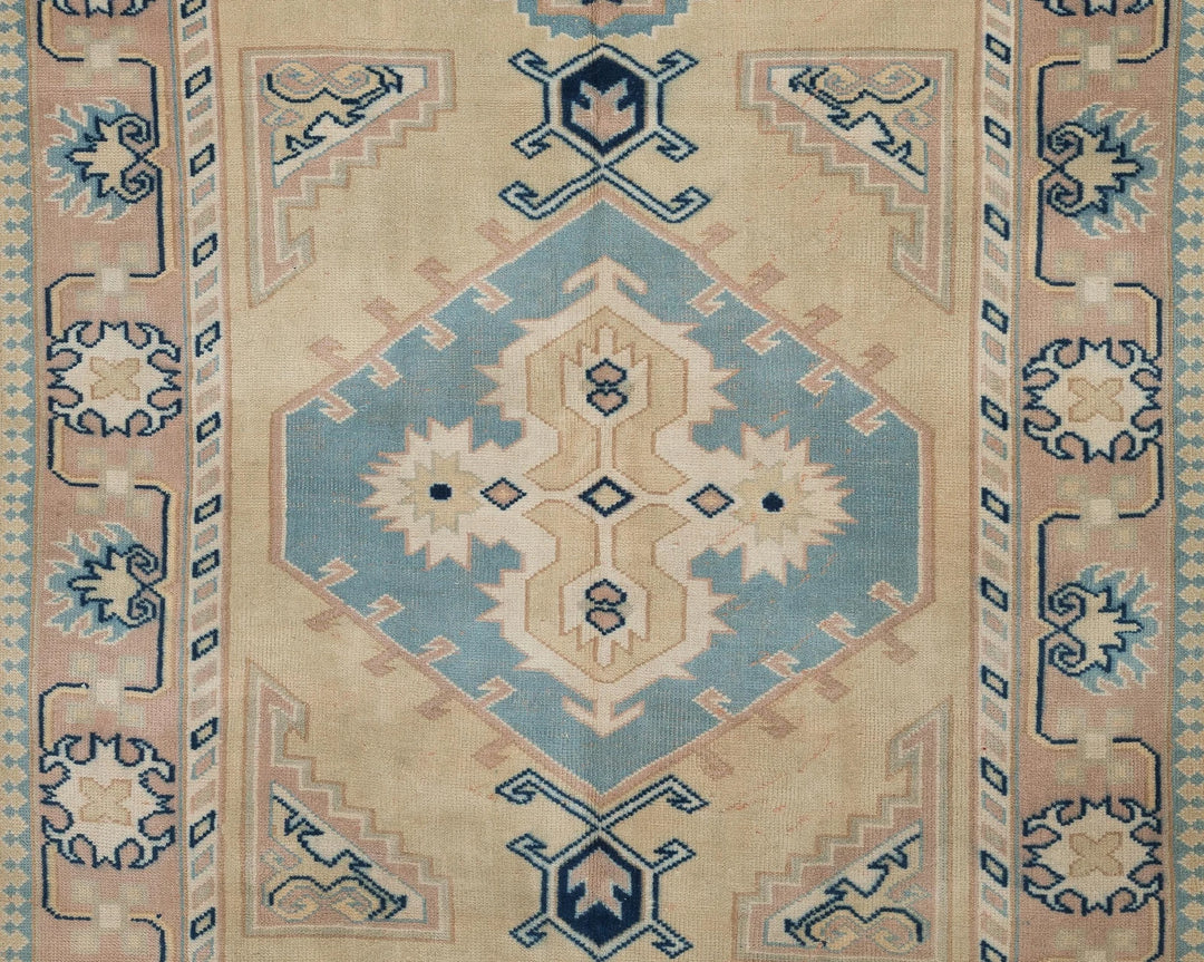 Multicolor Turkish Oushak Rug 7' 4" x 4' 11" Hand-Knotted | No. VR18329