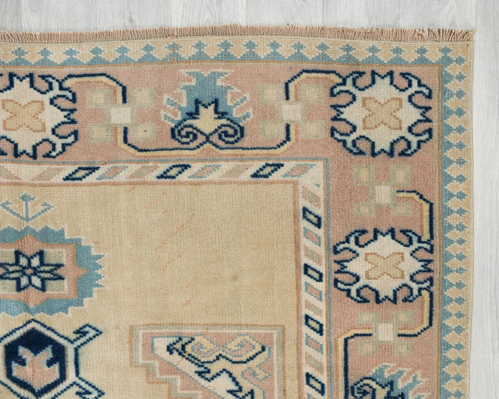 Multicolor Turkish Oushak Rug 7' 4" x 4' 11" Hand-Knotted | No. VR18329