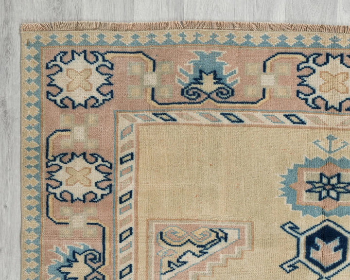 Multicolor Turkish Oushak Rug 7' 4" x 4' 11" Hand-Knotted | No. VR18329