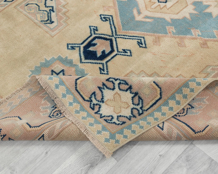 Multicolor Turkish Oushak Rug 7' 4" x 4' 11" Hand-Knotted | No. VR18329