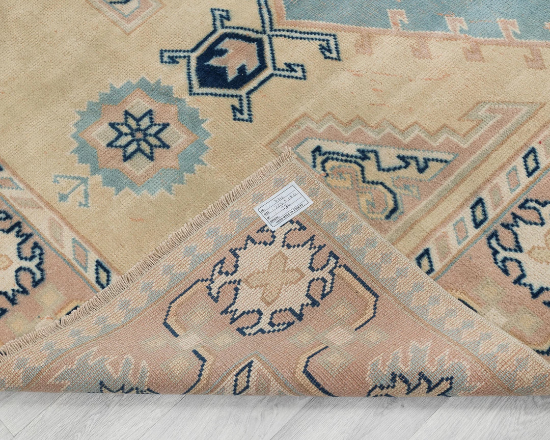 Multicolor Turkish Oushak Rug 7' 4" x 4' 11" Hand-Knotted | No. VR18329