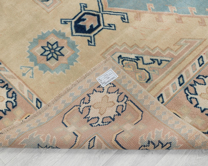 Multicolor Turkish Oushak Rug 7' 4" x 4' 11" Hand-Knotted | No. VR18329