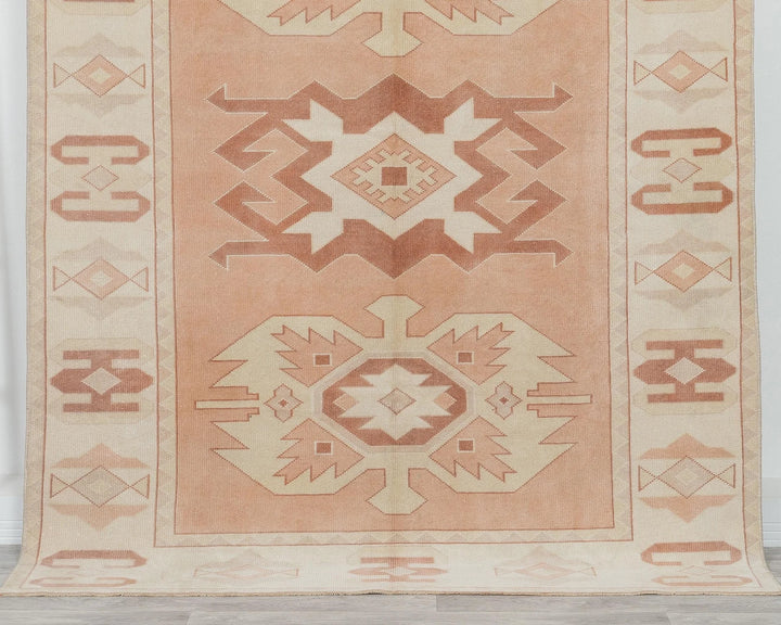 Multicolor Turkish Oushak Rug 5' 9" x 7' 7" Hand-Knotted detail