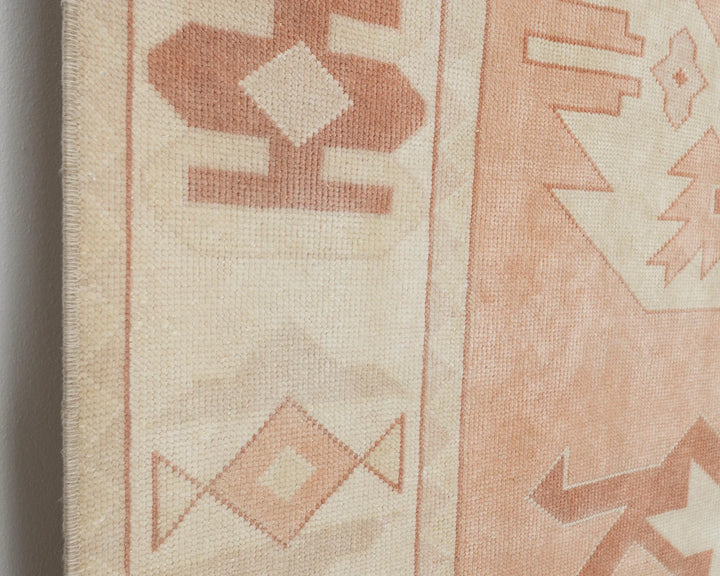 Multicolor Turkish Oushak Rug 5' 9" x 7' 7" Hand-Knotted close-up