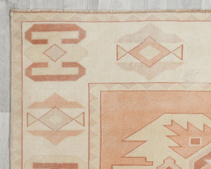 Multicolor Turkish Oushak Rug 5' 9" x 7' 7" Hand-Knotted border