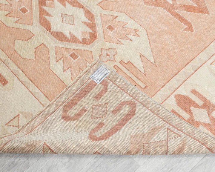 Multicolor Turkish Oushak Rug 5' 9" x 7' 7" Hand-Knotted texture