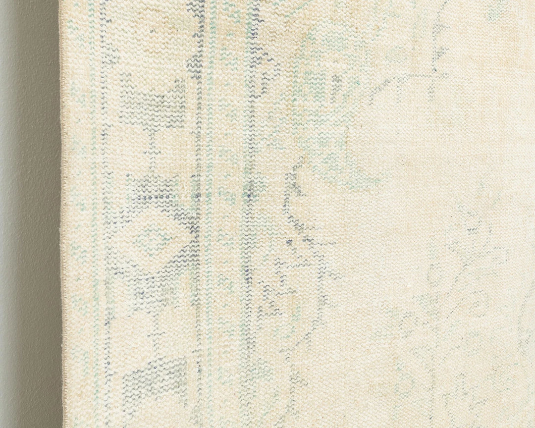 Beige Turkish Oushak Rug 5' 11" x 9' 4" Hand-Knotted | No. VR18386