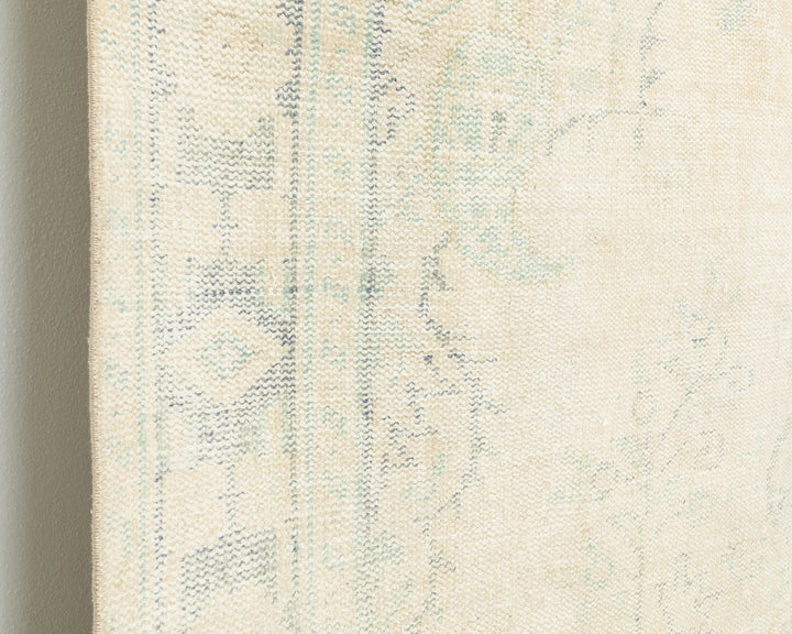 Beige Turkish Oushak Rug 5' 11" x 9' 4" Hand-Knotted | No. VR18386