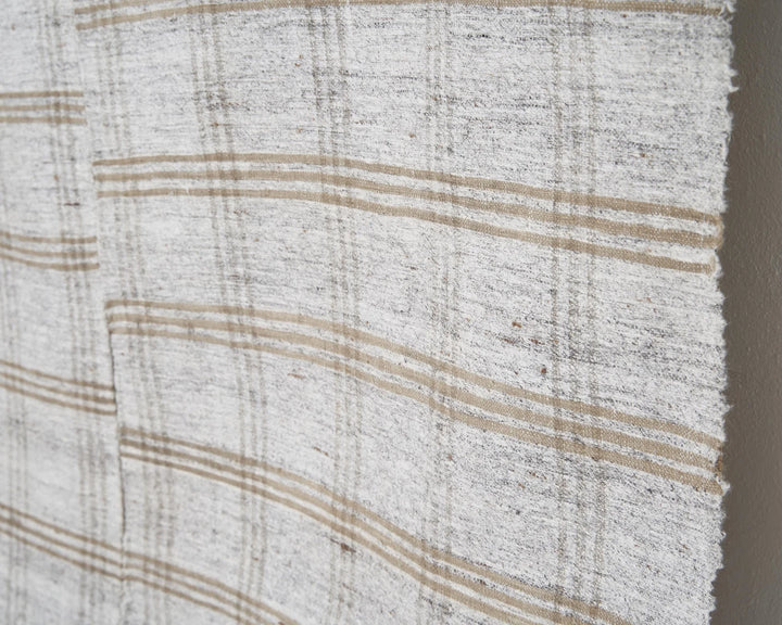 Gray Turkish Kilim Rug 6' 4" x 9' 10" Flat-Weave | No. VR18451