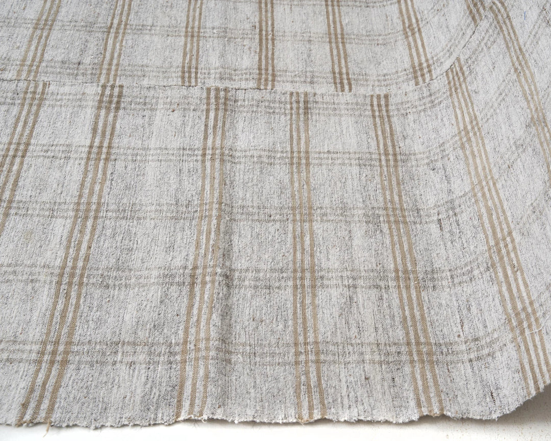 Gray Turkish Kilim Rug 6' 4" x 9' 10" Flat-Weave | No. VR18451