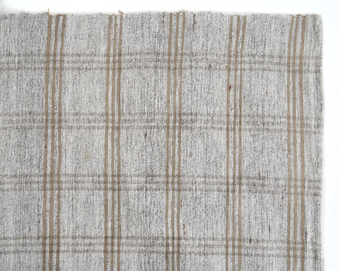 Gray Turkish Kilim Rug 6' 4" x 9' 10" Flat-Weave | No. VR18451