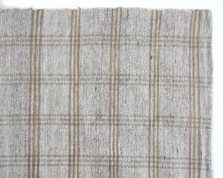 Gray Turkish Kilim Rug 6' 4" x 9' 10" Flat-Weave | No. VR18451