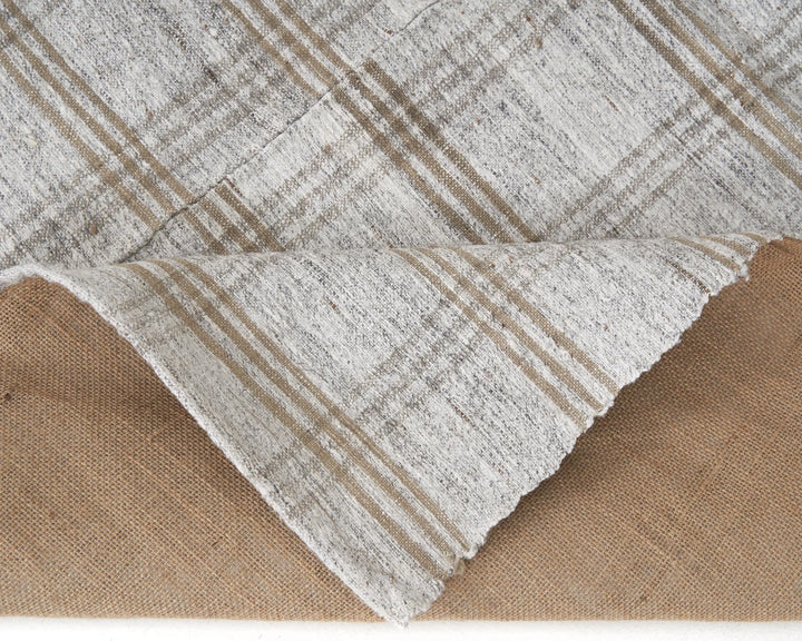 Gray Turkish Kilim Rug 6' 4" x 9' 10" Flat-Weave | No. VR18451