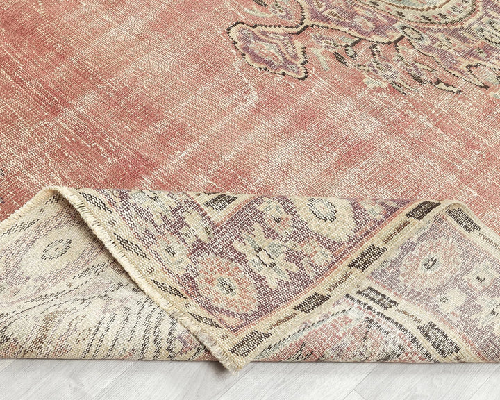 Multicolor Turkish Oushak Rug 5'6" x 8'4" Hand-Knotted | No. VR18486