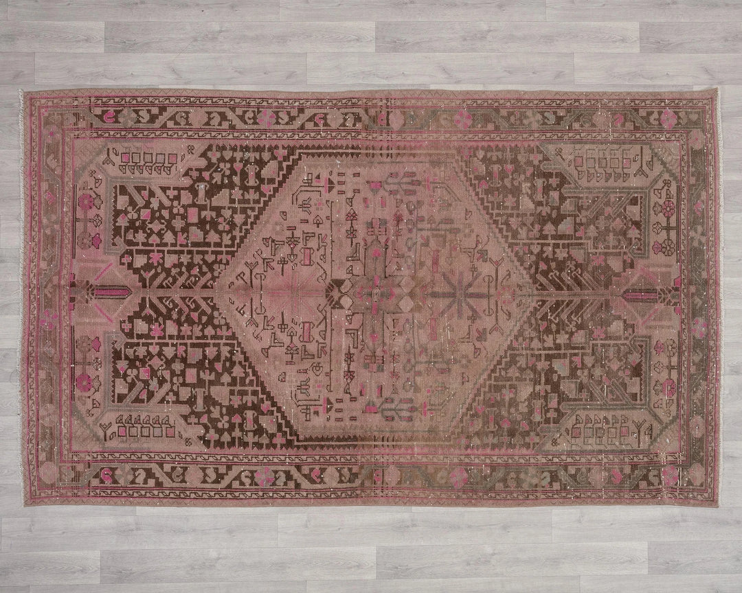 Multicolor Turkish Oushak Rug 5' 2" x 8' 10" Hand-Knotted | No. VR18509