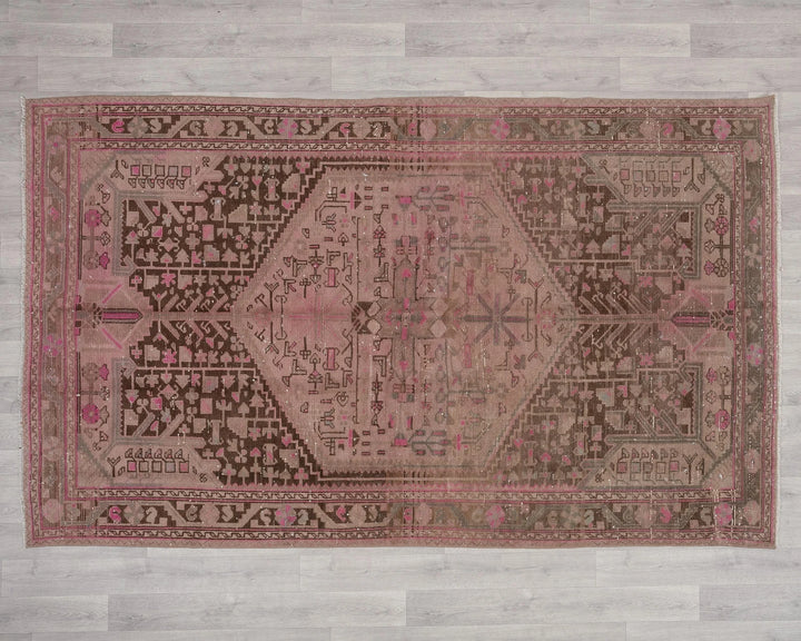Multicolor Turkish Oushak Rug 5' 2" x 8' 10" Hand-Knotted | No. VR18509