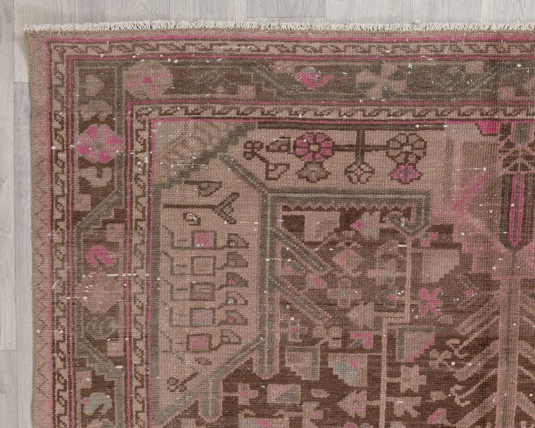 Multicolor Turkish Oushak Rug 5' 2" x 8' 10" Hand-Knotted | No. VR18509