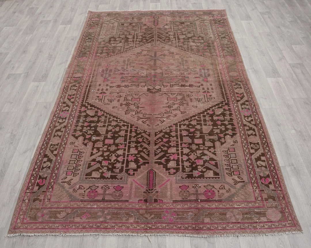 Multicolor Turkish Oushak Rug 5' 2" x 8' 10" Hand-Knotted | No. VR18509
