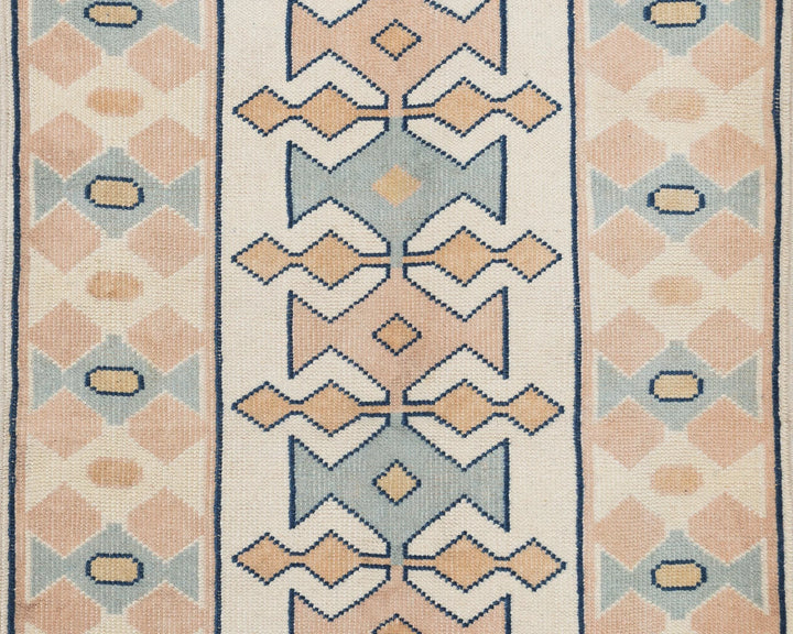 Multicolor Turkish Oushak Rug 2'7" x 9'7" Hand-Knotted | No. VR18540