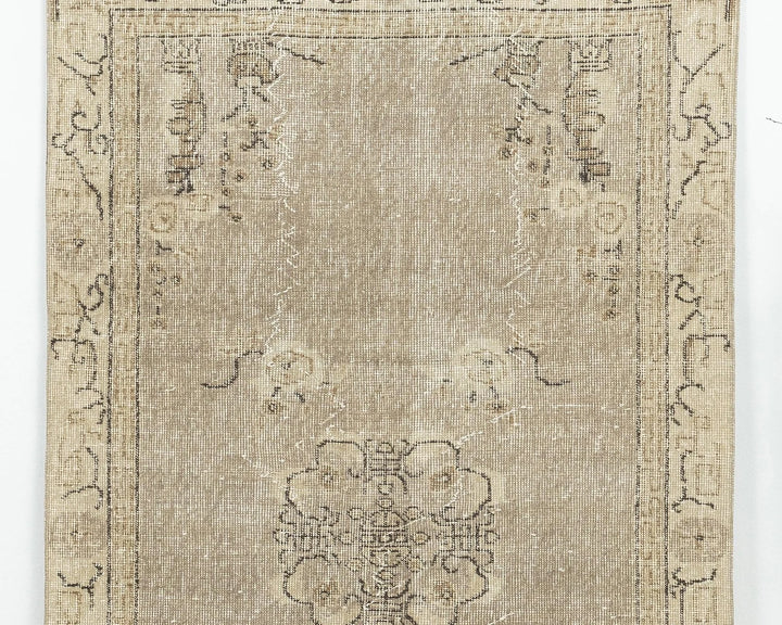 Multicolor Turkish Oushak Rug 3' 8" x 6' 5" Hand-Knotted | No. VR18556