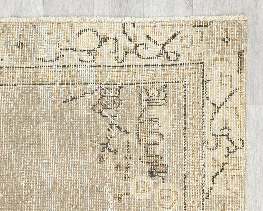Multicolor Turkish Oushak Rug 3' 8" x 6' 5" Hand-Knotted | No. VR18556