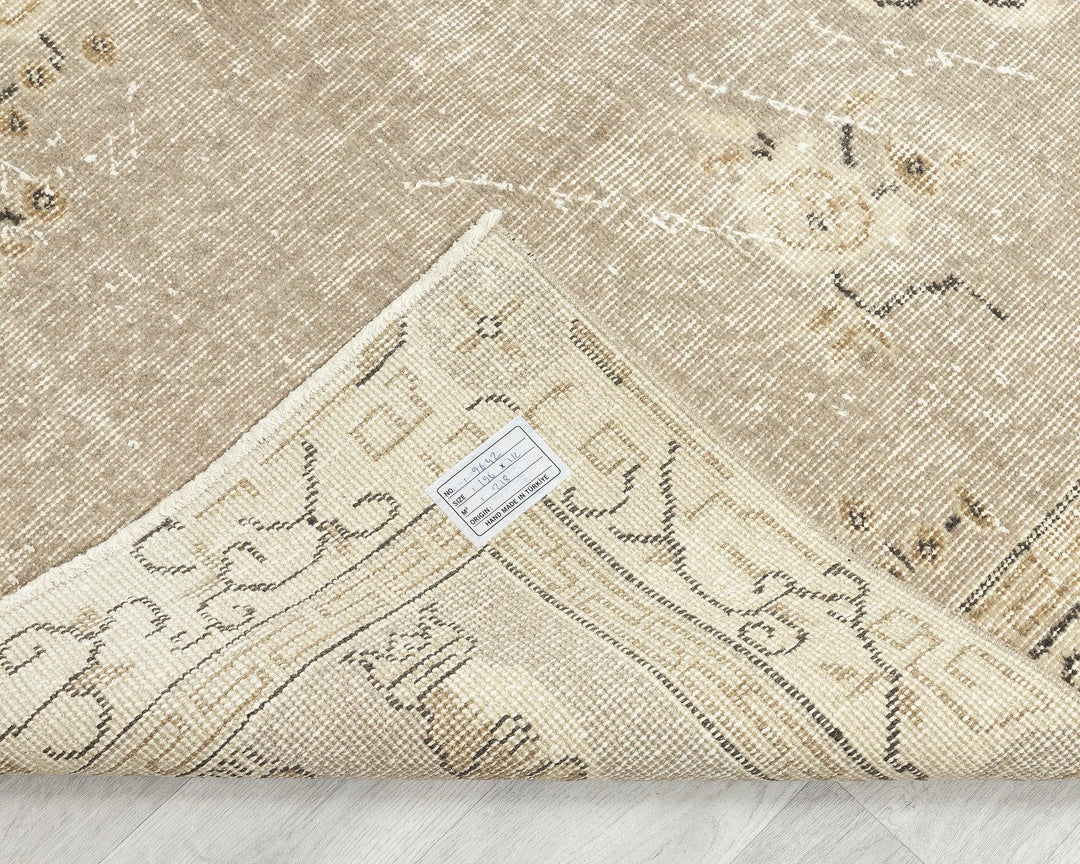 Multicolor Turkish Oushak Rug 3' 8" x 6' 5" Hand-Knotted | No. VR18556