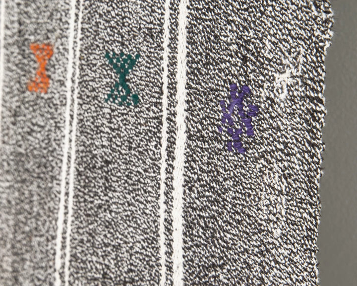 Gray Kilim Rug 5' 7" x 7' 1" | No. VR18558