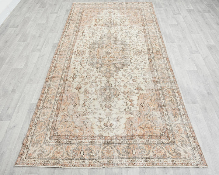 Rust Turkish Oushak Rug 9' 2" x 4' 7" Hand-Knotted | No. VR18607