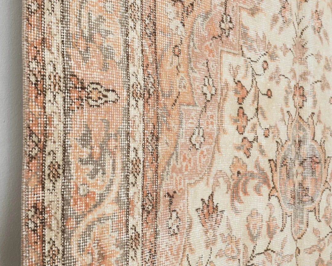 Rust Turkish Oushak Rug 9' 2" x 4' 7" Hand-Knotted | No. VR18607