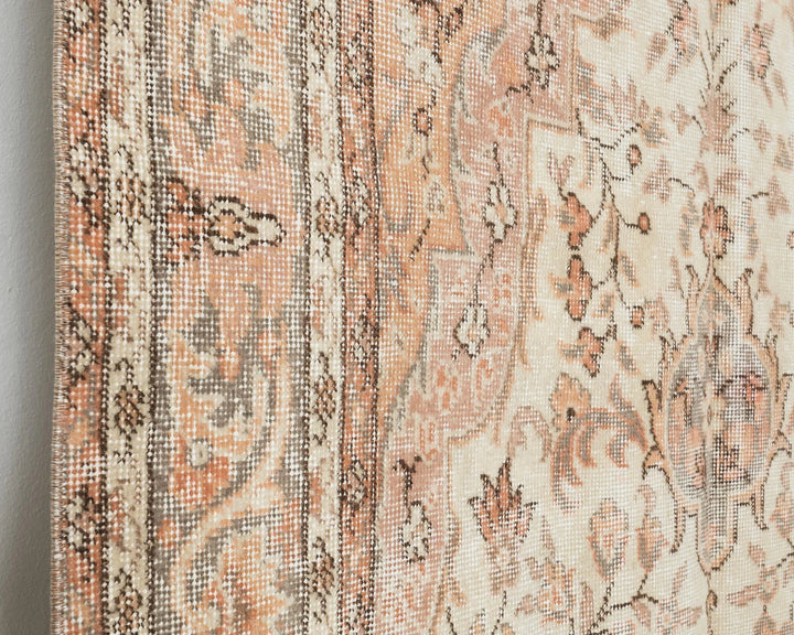 Rust Turkish Oushak Rug 9' 2" x 4' 7" Hand-Knotted | No. VR18607