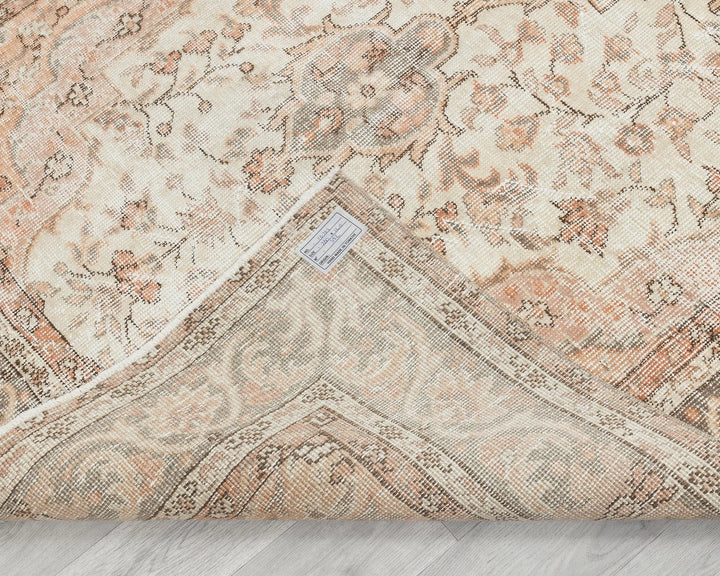 Rust Turkish Oushak Rug 9' 2" x 4' 7" Hand-Knotted | No. VR18607