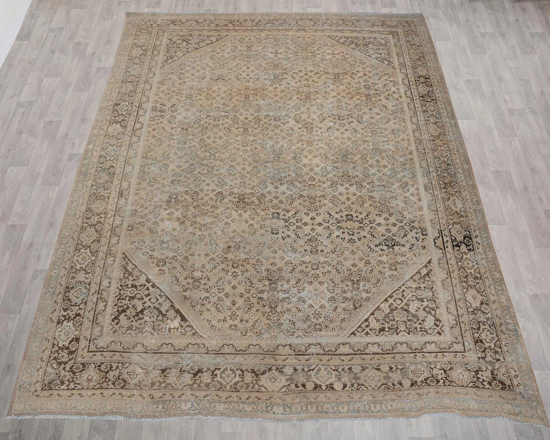 Multicolor Turkish Oushak Rug 9' 10" x 12' 6" Hand-Knotted | No. VR19158