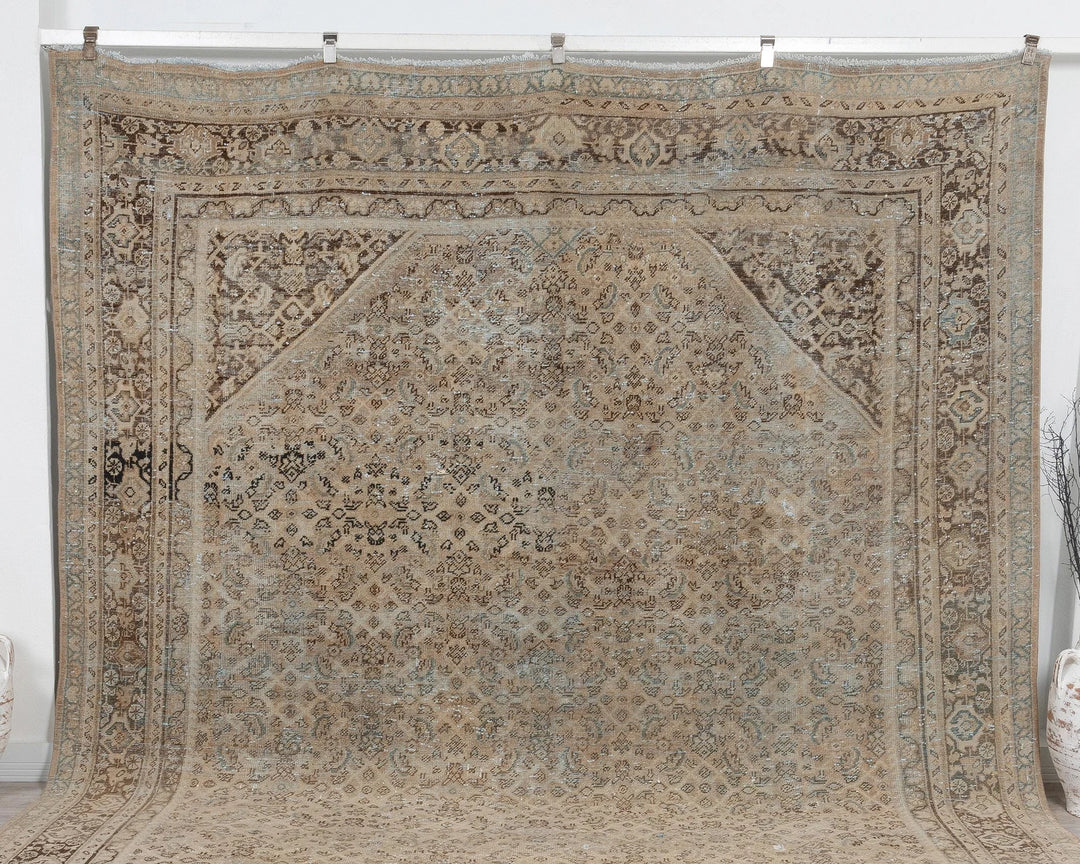Multicolor Turkish Oushak Rug 9' 10" x 12' 6" Hand-Knotted | No. VR19158