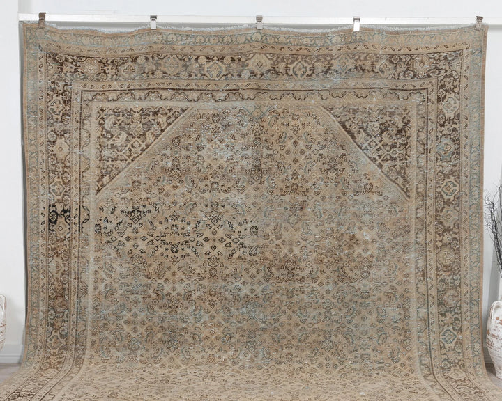 Multicolor Turkish Oushak Rug 9' 10" x 12' 6" Hand-Knotted | No. VR19158