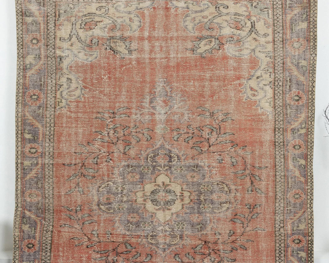 Multicolor Turkish Oushak Rug 6'4" x 9'8" Hand-Knotted | No. VR19222
