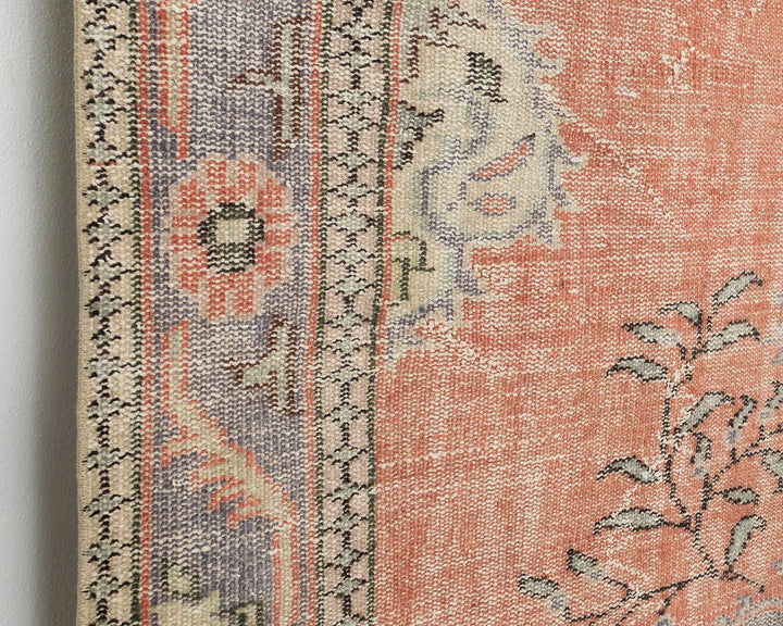 Multicolor Turkish Oushak Rug 6'4" x 9'8" Hand-Knotted | No. VR19222