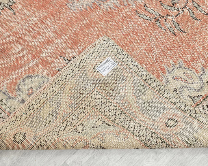 Multicolor Turkish Oushak Rug 6'4" x 9'8" Hand-Knotted | No. VR19222