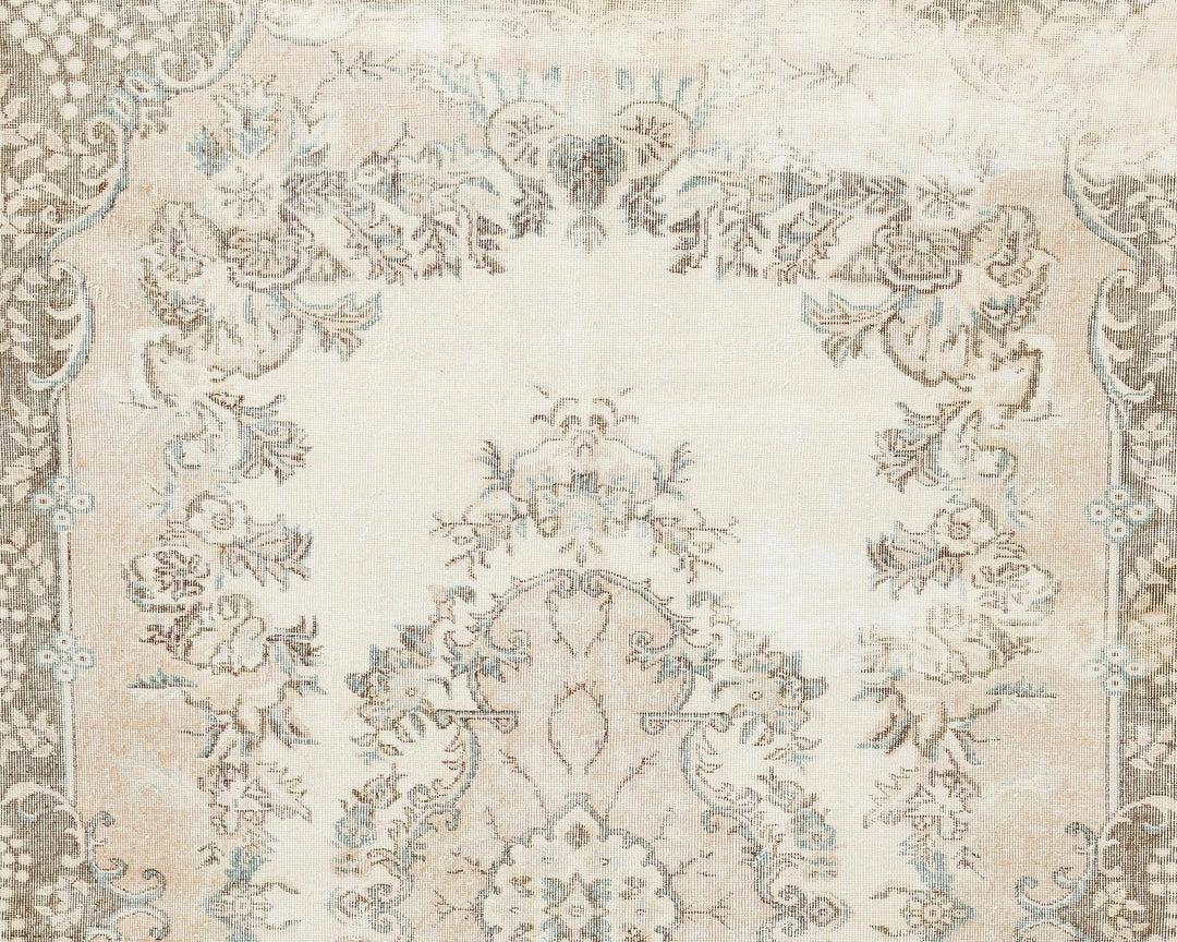 Multicolor Turkish Oushak Rug 6' x 10' 4" Hand-Knotted | No. VR19435
