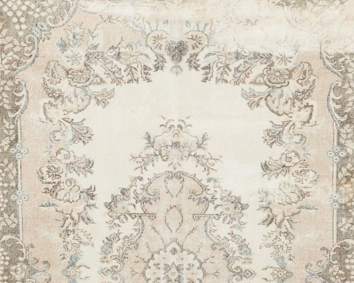 Multicolor Turkish Oushak Rug 6' x 10' 4" Hand-Knotted | No. VR19435