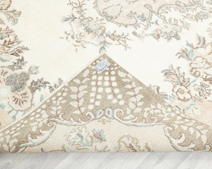 Multicolor Turkish Oushak Rug 6' x 10' 4" Hand-Knotted | No. VR19435