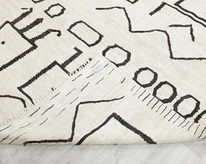 Black Turkish Kilim Rug 9' 10" x 12' 1" Flat-Weave | No. VR19506