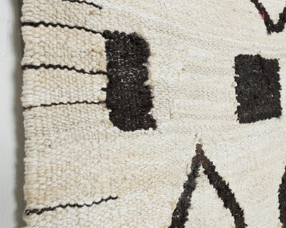Black Turkish Kilim Rug 9' 10" x 12' 1" Flat-Weave | No. VR19506