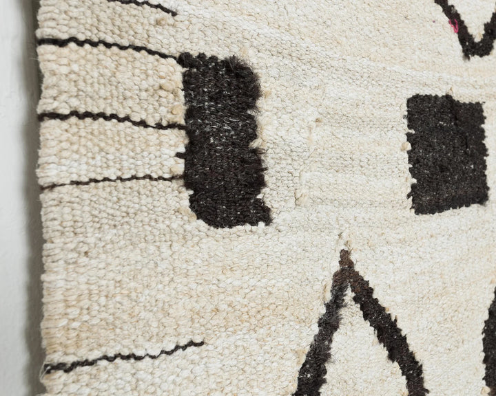 Black Turkish Kilim Rug 9' 10" x 12' 1" Flat-Weave | No. VR19506