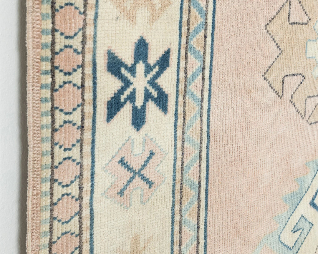 Multicolor Turkish Oushak Rug 3' 11" x 5' 10" Hand-Knotted | No. VR19577