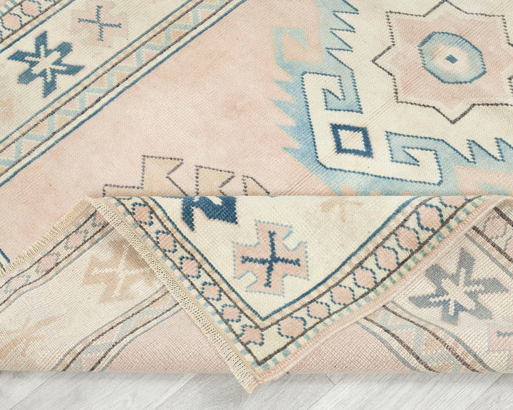 Multicolor Turkish Oushak Rug 3' 11" x 5' 10" Hand-Knotted | No. VR19577