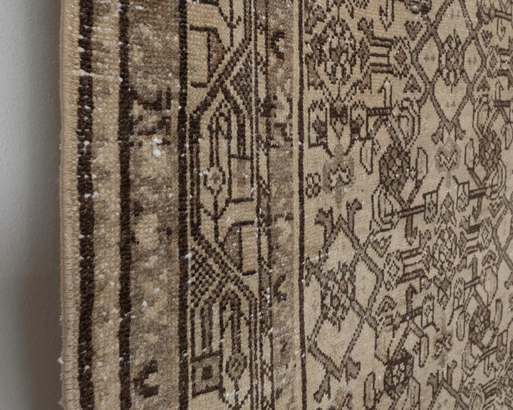 Multicolor Turkish Oushak Rug 3' 10" x 10' 2" Hand-Knotted | No. VR19606